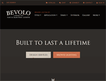 Tablet Screenshot of bevolo.com